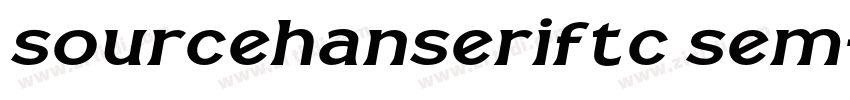 sourcehanseriftc sem字体转换